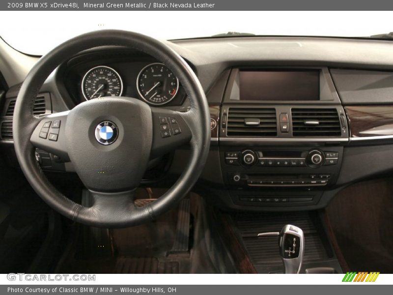 Mineral Green Metallic / Black Nevada Leather 2009 BMW X5 xDrive48i