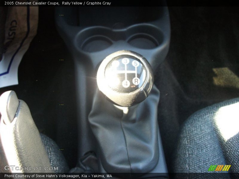 Rally Yellow / Graphite Gray 2005 Chevrolet Cavalier Coupe