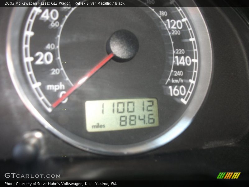Reflex Silver Metallic / Black 2003 Volkswagen Passat GLS Wagon