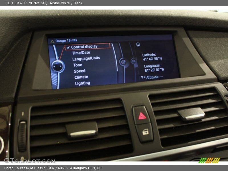 Alpine White / Black 2011 BMW X5 xDrive 50i