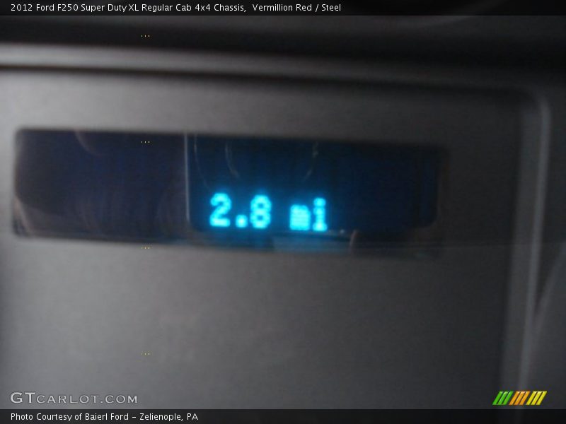 Vermillion Red / Steel 2012 Ford F250 Super Duty XL Regular Cab 4x4 Chassis