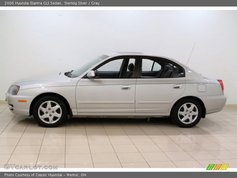 Sterling Silver / Gray 2006 Hyundai Elantra GLS Sedan