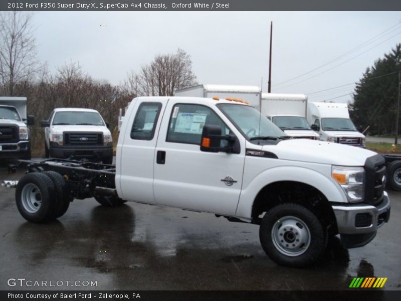  2012 F350 Super Duty XL SuperCab 4x4 Chassis Oxford White