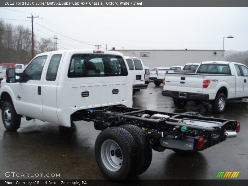 Oxford White / Steel 2012 Ford F350 Super Duty XL SuperCab 4x4 Chassis