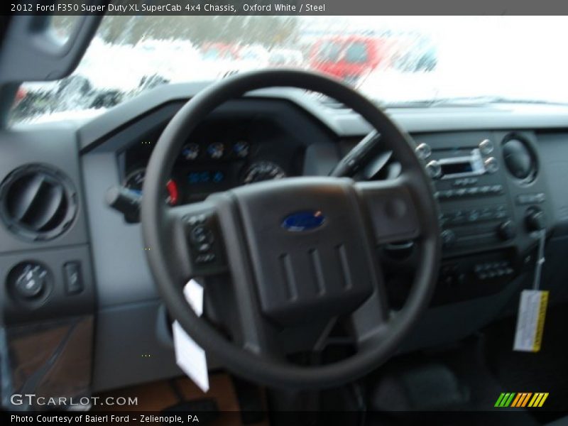 Oxford White / Steel 2012 Ford F350 Super Duty XL SuperCab 4x4 Chassis