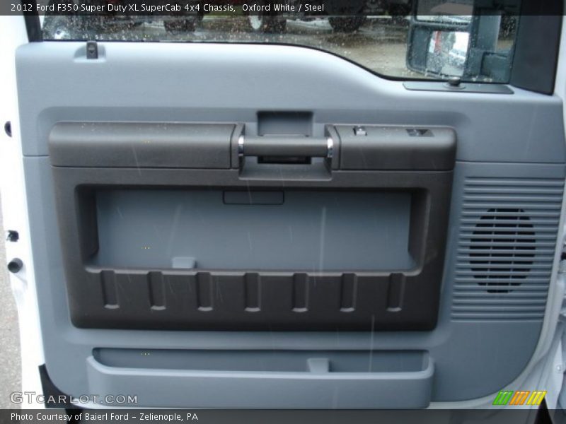 Oxford White / Steel 2012 Ford F350 Super Duty XL SuperCab 4x4 Chassis