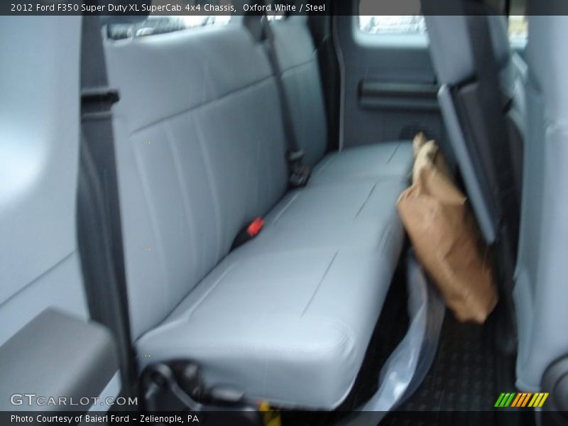 Oxford White / Steel 2012 Ford F350 Super Duty XL SuperCab 4x4 Chassis