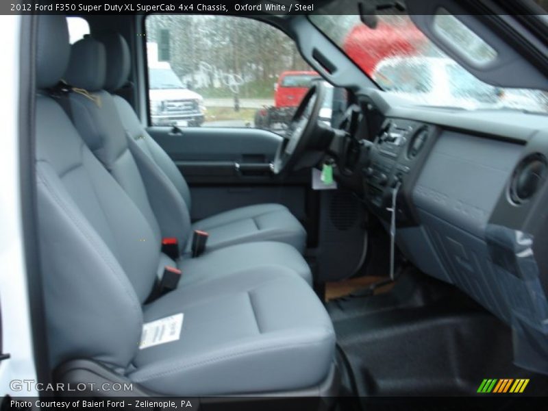 Oxford White / Steel 2012 Ford F350 Super Duty XL SuperCab 4x4 Chassis