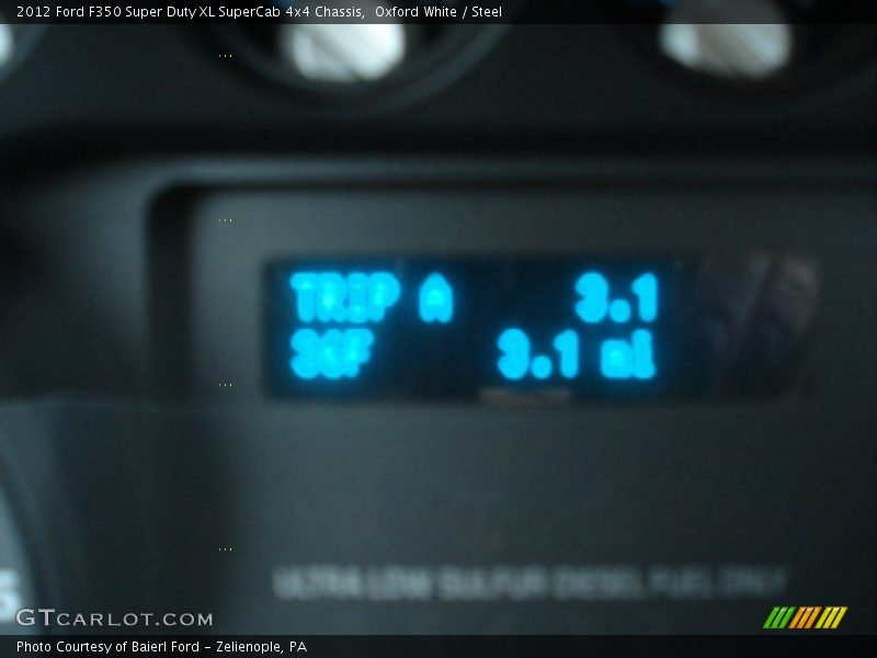 Oxford White / Steel 2012 Ford F350 Super Duty XL SuperCab 4x4 Chassis