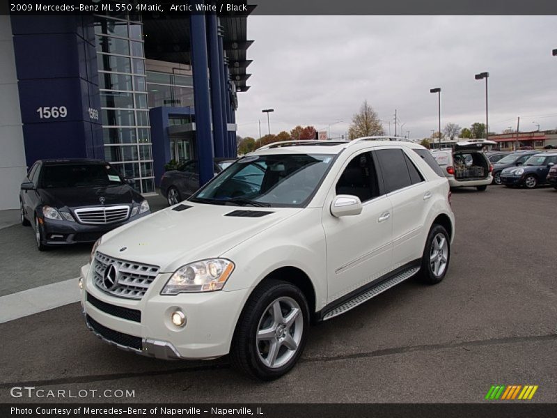 Arctic White / Black 2009 Mercedes-Benz ML 550 4Matic