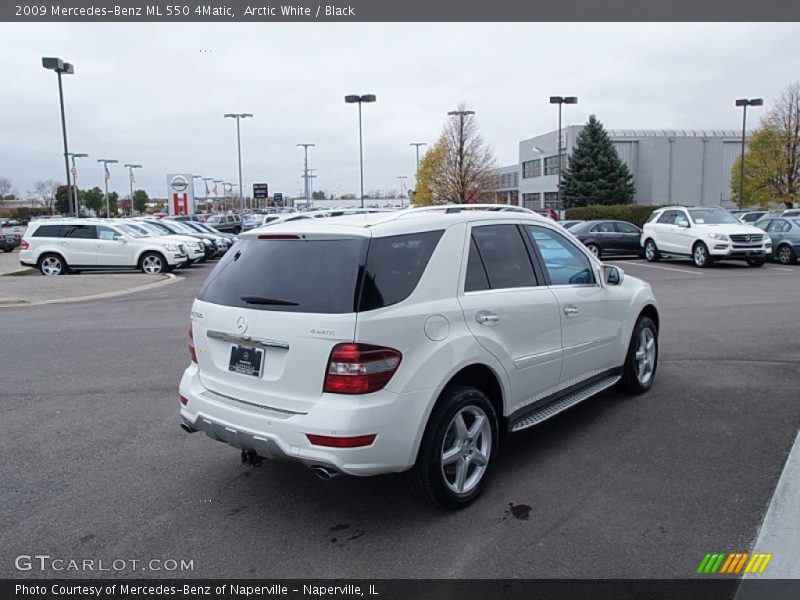 Arctic White / Black 2009 Mercedes-Benz ML 550 4Matic
