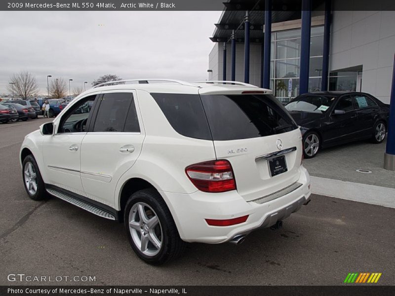 Arctic White / Black 2009 Mercedes-Benz ML 550 4Matic