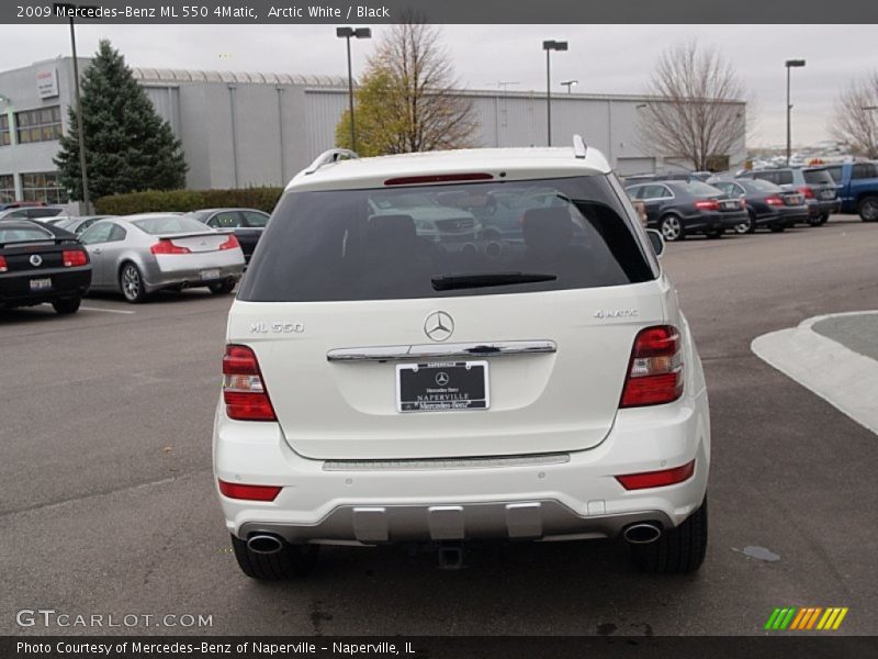 Arctic White / Black 2009 Mercedes-Benz ML 550 4Matic