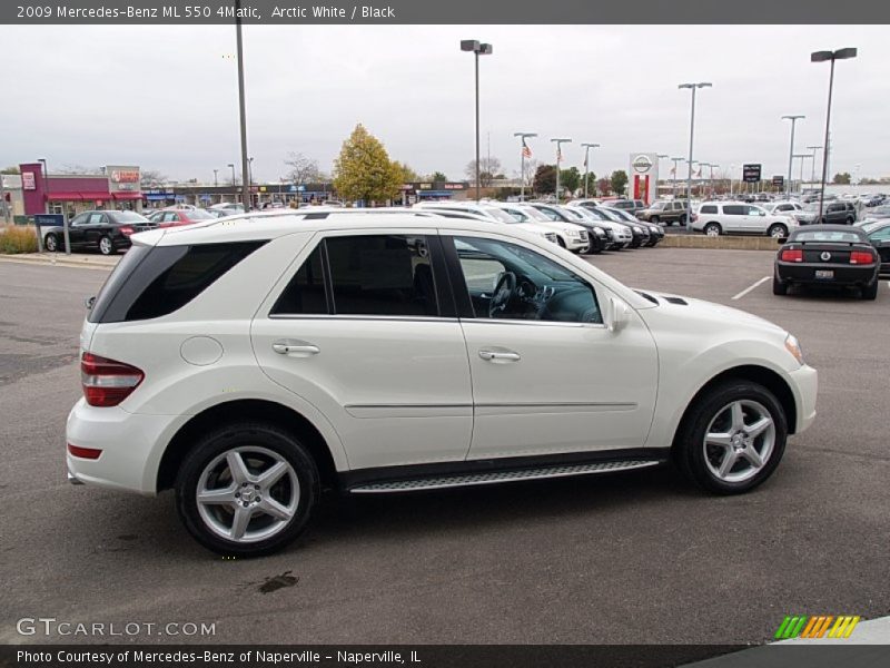 Arctic White / Black 2009 Mercedes-Benz ML 550 4Matic