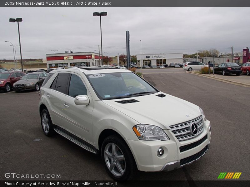 Arctic White / Black 2009 Mercedes-Benz ML 550 4Matic