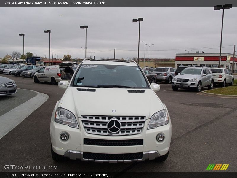 Arctic White / Black 2009 Mercedes-Benz ML 550 4Matic