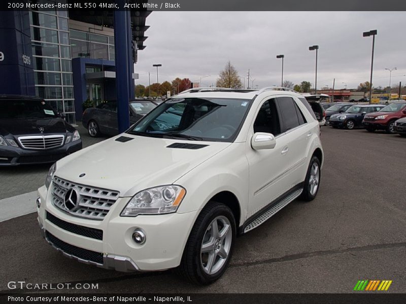 Arctic White / Black 2009 Mercedes-Benz ML 550 4Matic