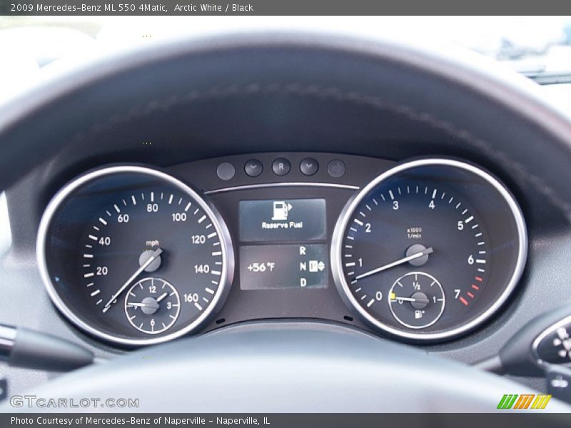 Arctic White / Black 2009 Mercedes-Benz ML 550 4Matic