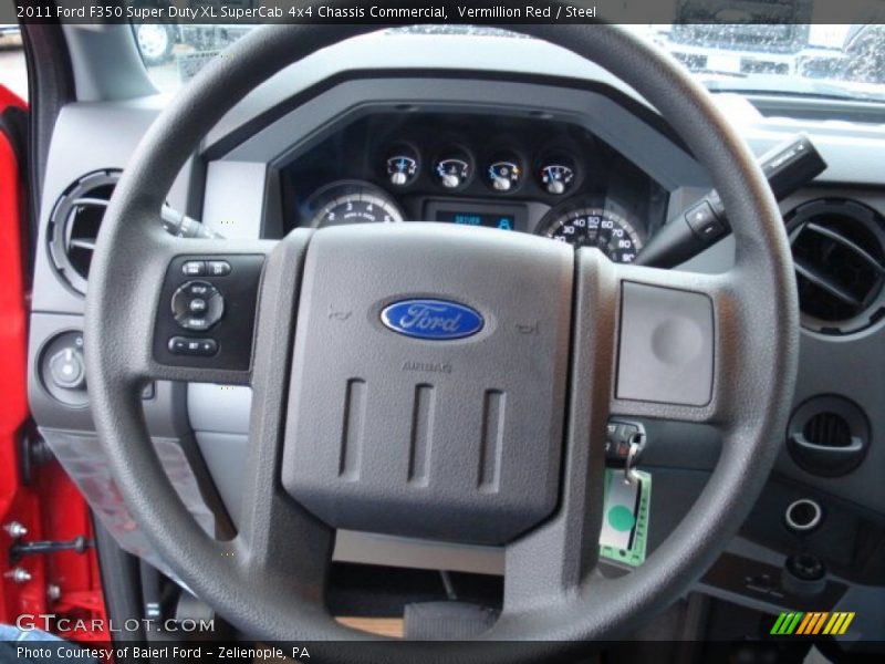  2011 F350 Super Duty XL SuperCab 4x4 Chassis Commercial Steering Wheel