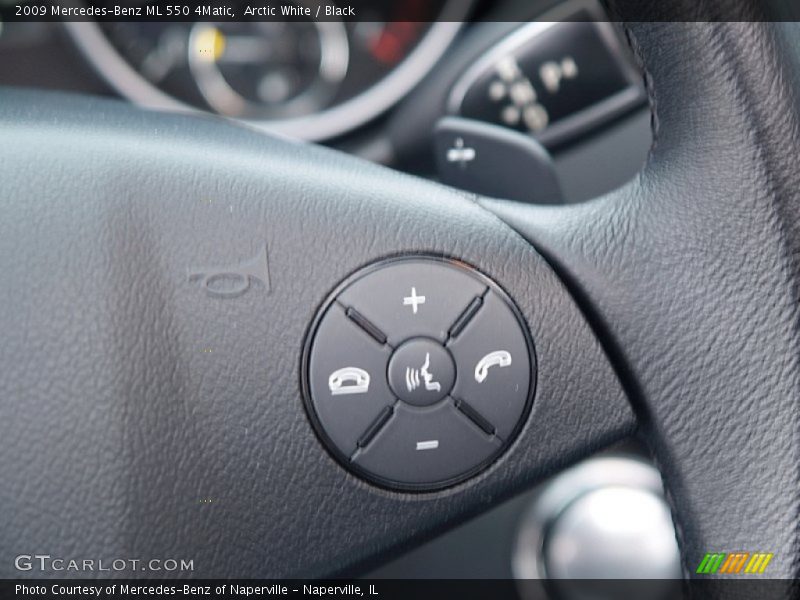 Arctic White / Black 2009 Mercedes-Benz ML 550 4Matic