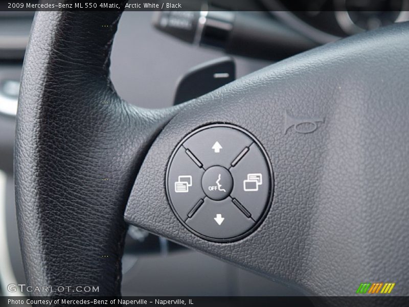Arctic White / Black 2009 Mercedes-Benz ML 550 4Matic