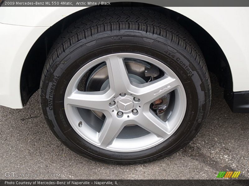 Arctic White / Black 2009 Mercedes-Benz ML 550 4Matic