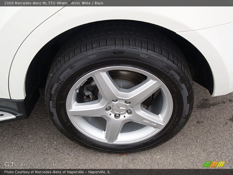 Arctic White / Black 2009 Mercedes-Benz ML 550 4Matic