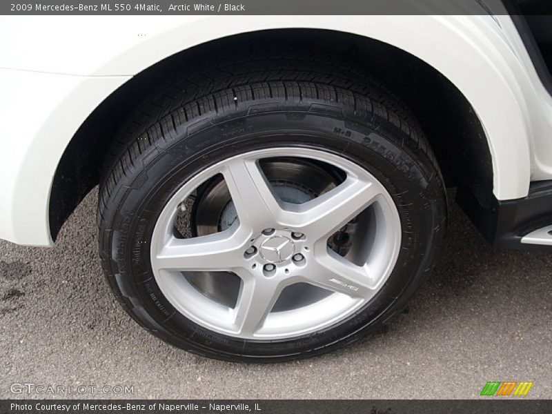 Arctic White / Black 2009 Mercedes-Benz ML 550 4Matic