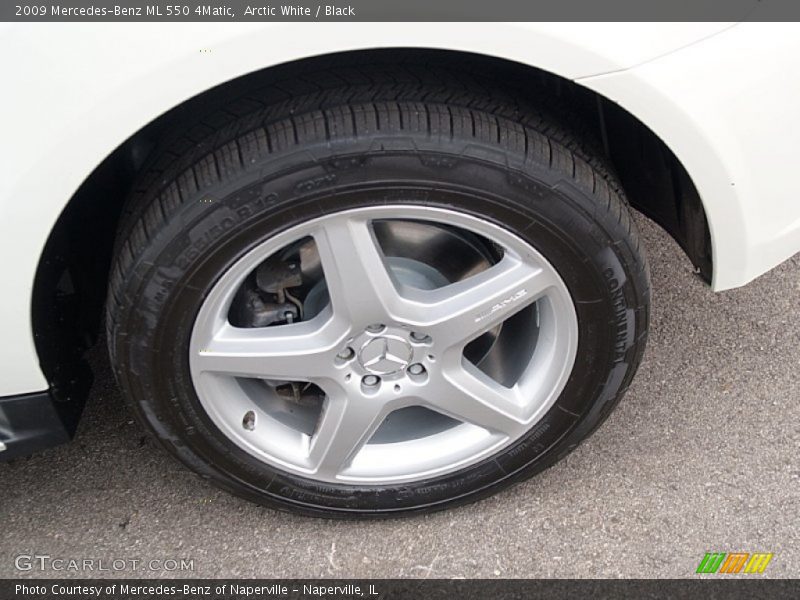 Arctic White / Black 2009 Mercedes-Benz ML 550 4Matic