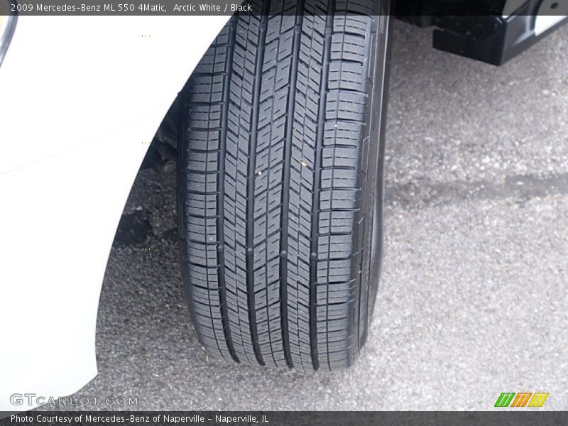 Arctic White / Black 2009 Mercedes-Benz ML 550 4Matic