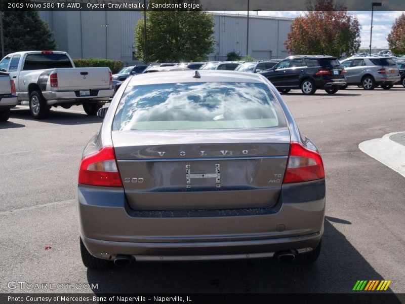 Oyster Gray Metallic / Sandstone Beige 2009 Volvo S80 T6 AWD