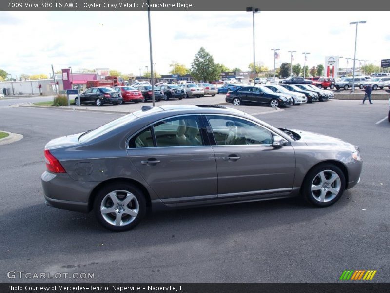 Oyster Gray Metallic / Sandstone Beige 2009 Volvo S80 T6 AWD