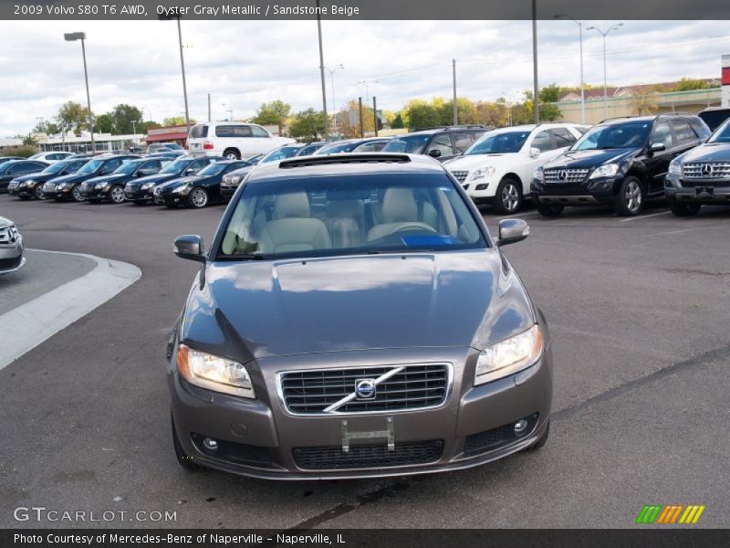 Oyster Gray Metallic / Sandstone Beige 2009 Volvo S80 T6 AWD