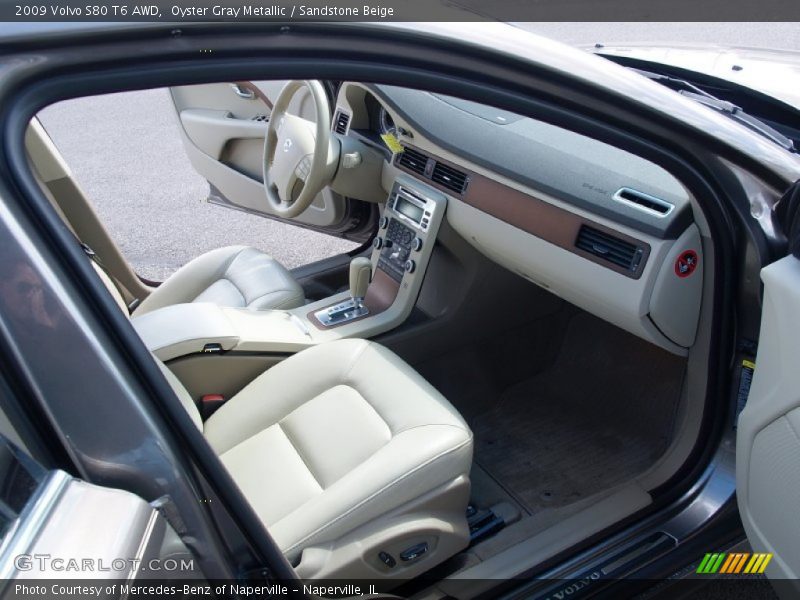 Oyster Gray Metallic / Sandstone Beige 2009 Volvo S80 T6 AWD