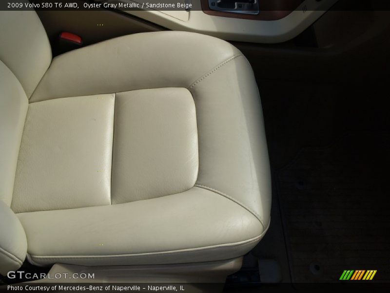 Oyster Gray Metallic / Sandstone Beige 2009 Volvo S80 T6 AWD