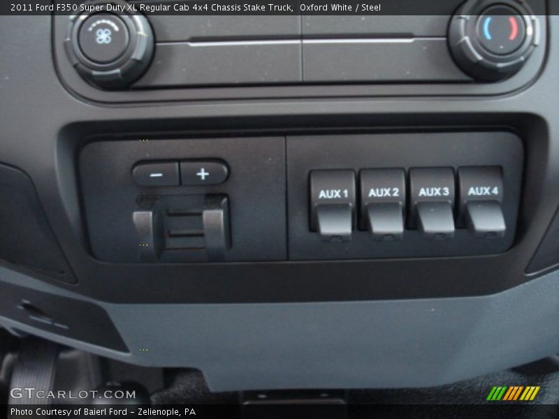 Controls of 2011 F350 Super Duty XL Regular Cab 4x4 Chassis Stake Truck