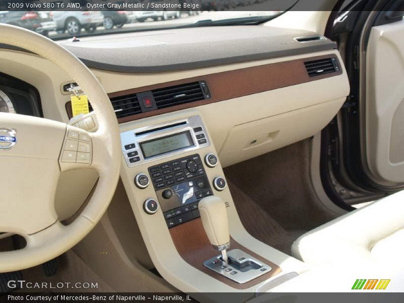 Oyster Gray Metallic / Sandstone Beige 2009 Volvo S80 T6 AWD