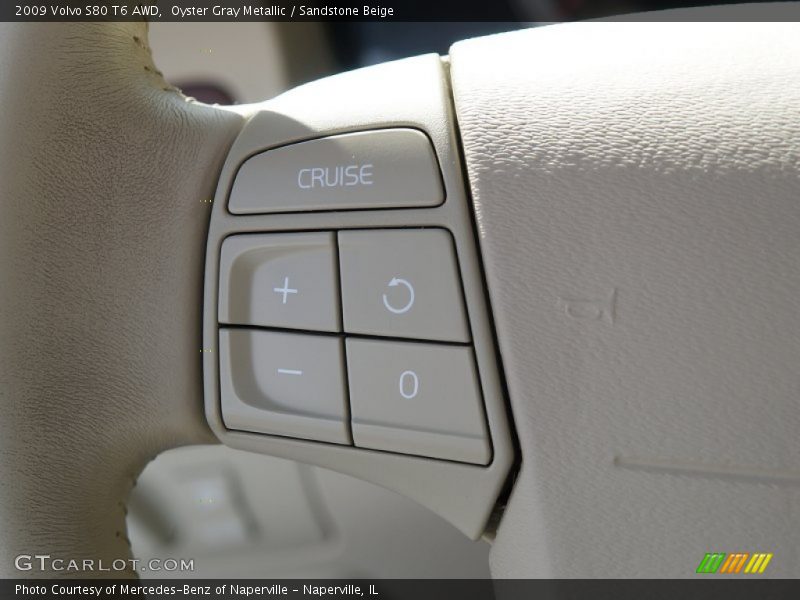 Oyster Gray Metallic / Sandstone Beige 2009 Volvo S80 T6 AWD