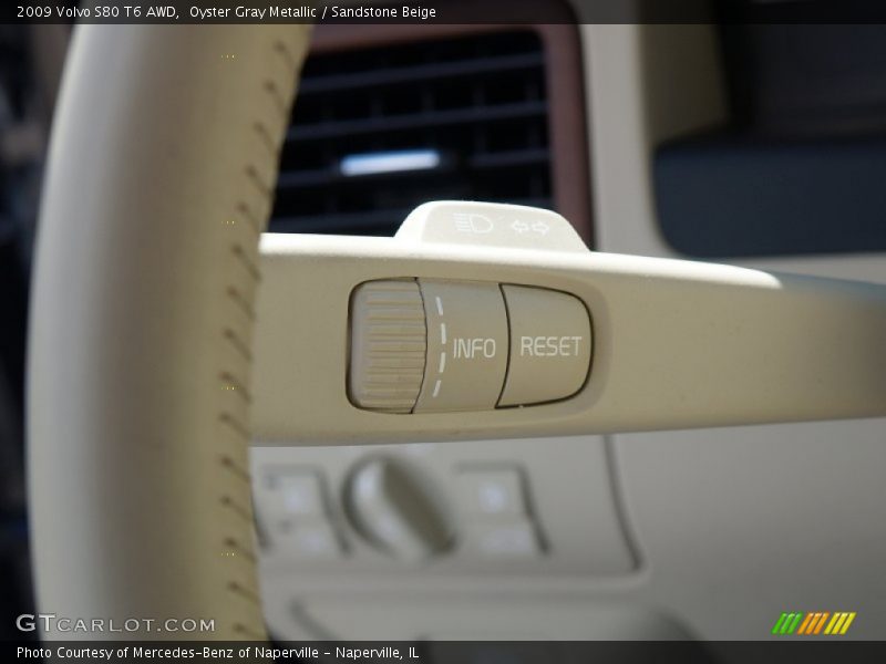 Oyster Gray Metallic / Sandstone Beige 2009 Volvo S80 T6 AWD