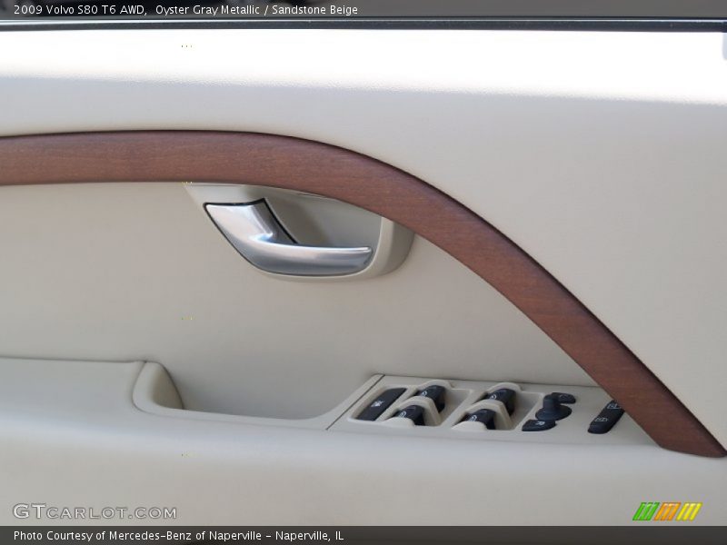 Oyster Gray Metallic / Sandstone Beige 2009 Volvo S80 T6 AWD