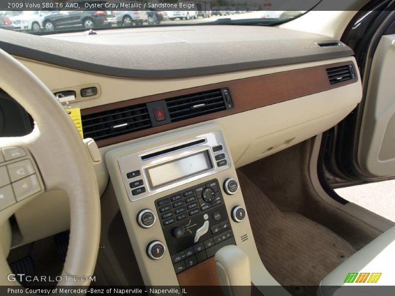 Oyster Gray Metallic / Sandstone Beige 2009 Volvo S80 T6 AWD