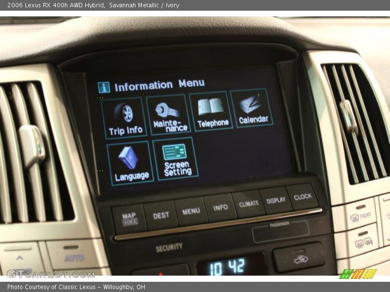 Savannah Metallic / Ivory 2006 Lexus RX 400h AWD Hybrid