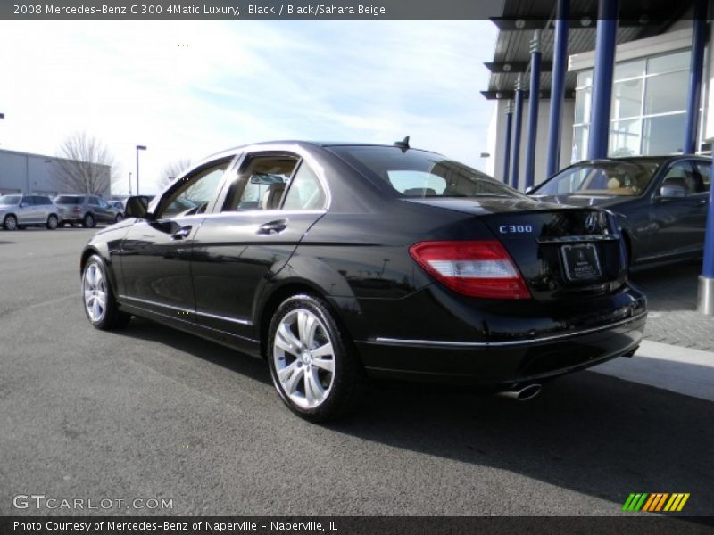 Black / Black/Sahara Beige 2008 Mercedes-Benz C 300 4Matic Luxury