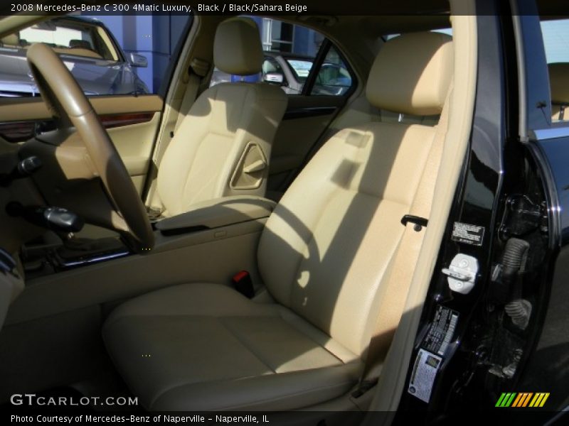 Black / Black/Sahara Beige 2008 Mercedes-Benz C 300 4Matic Luxury