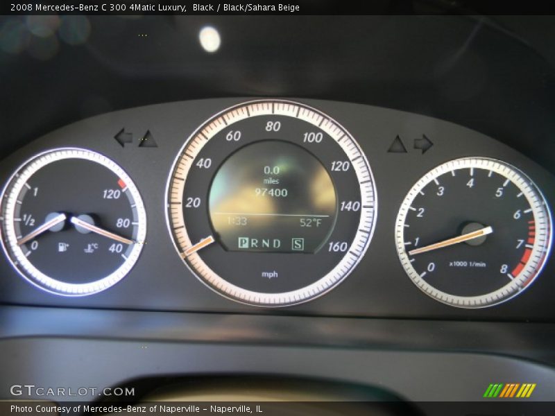 Black / Black/Sahara Beige 2008 Mercedes-Benz C 300 4Matic Luxury