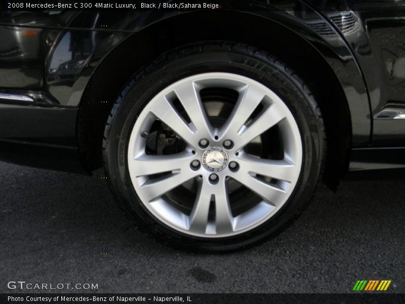 Black / Black/Sahara Beige 2008 Mercedes-Benz C 300 4Matic Luxury