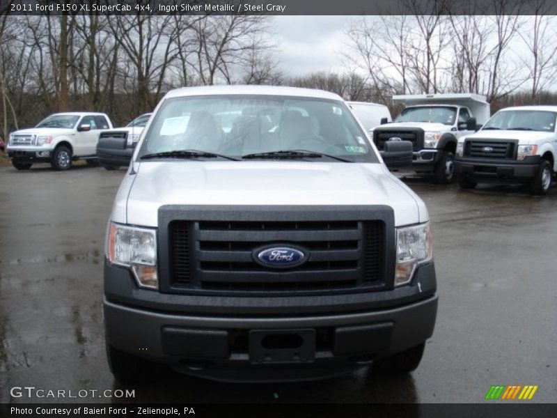 Ingot Silver Metallic / Steel Gray 2011 Ford F150 XL SuperCab 4x4