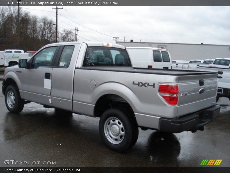 Ingot Silver Metallic / Steel Gray 2011 Ford F150 XL SuperCab 4x4