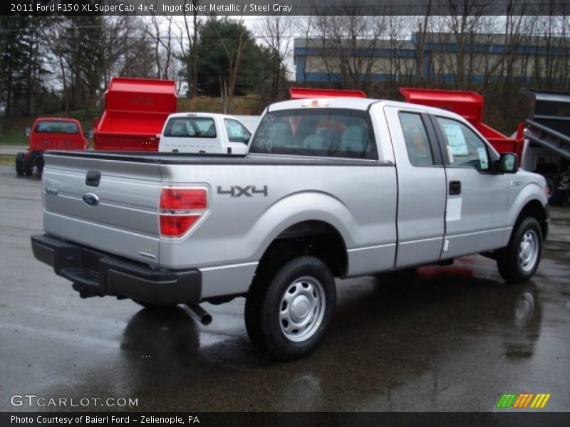 Ingot Silver Metallic / Steel Gray 2011 Ford F150 XL SuperCab 4x4