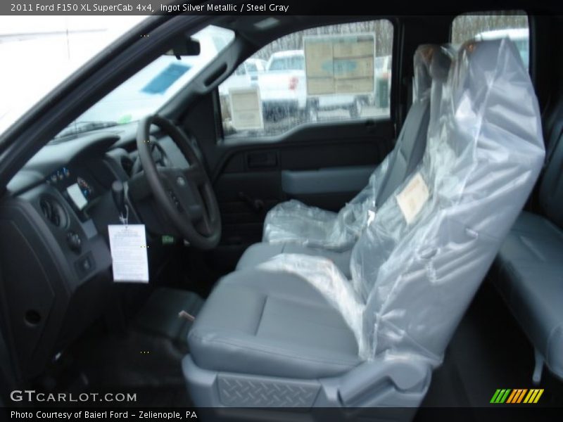Ingot Silver Metallic / Steel Gray 2011 Ford F150 XL SuperCab 4x4